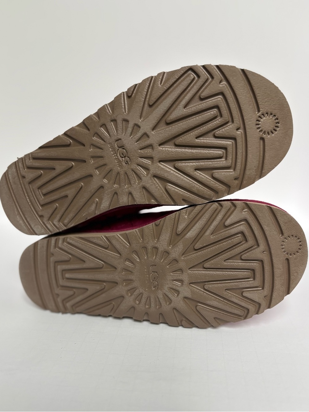 UGG Women's Quilted Raspberry Suede Mini Boot - Size 6 - Picture 5 of 13